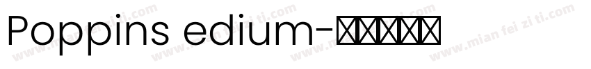 Poppins edium字体转换